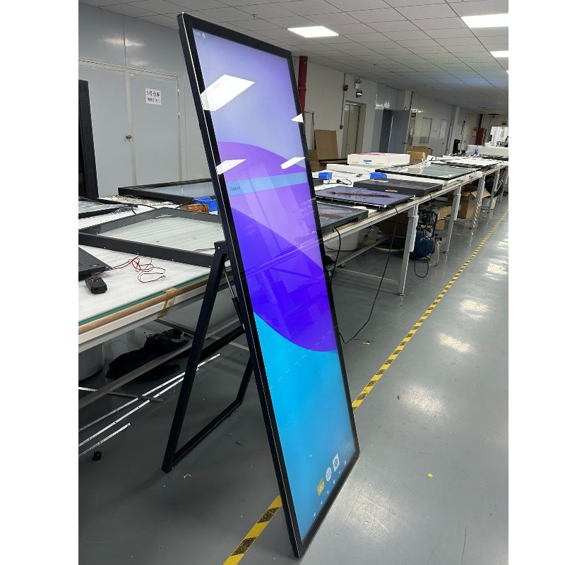 Full HD Screen 85 86 Inch LCD Advertising Poster Indoor Digital Signage 2023 Latest Information Smart Touch Screen Kiosk