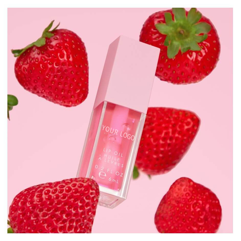 Custom Vegan Organic Fruit Juicy Vitamin E Moisture Lip Plump Lip Oil