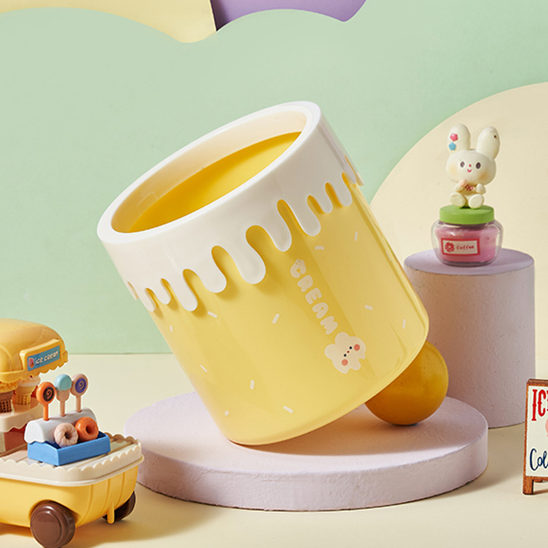 Cute Mini Desktop Trash Can Small & Adorable for Home Use