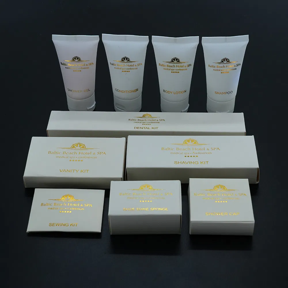 Hotel Amenities Set with Soap and Box for Hotel Guest Room Using
