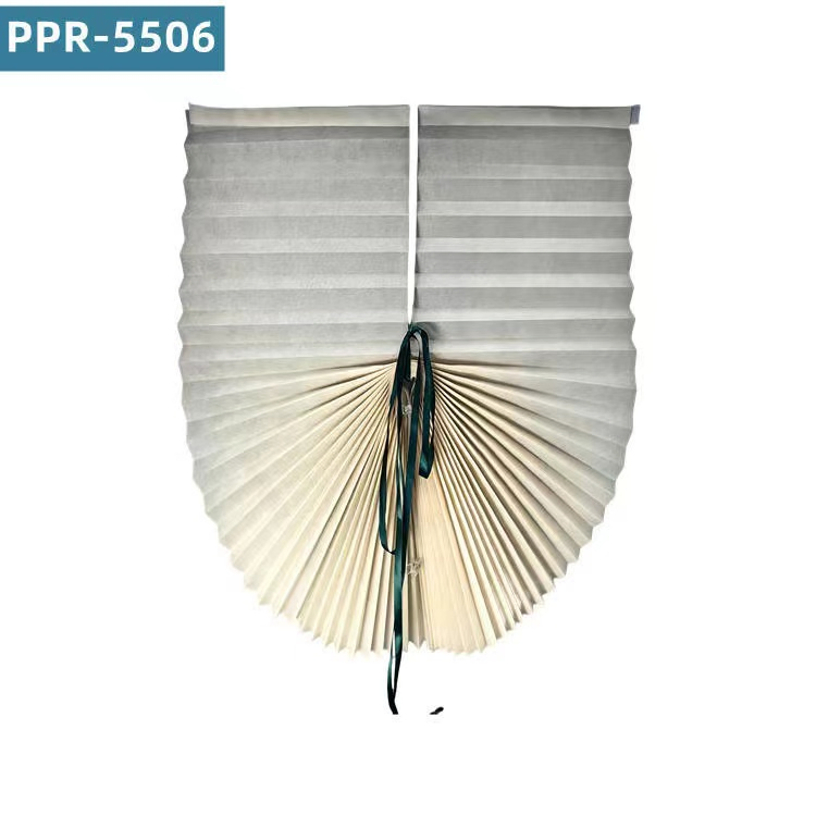 Polypropylene with Ribbon, Pleated Semi-Shading Curtain PPR5506, Can Be Cut and Pasted