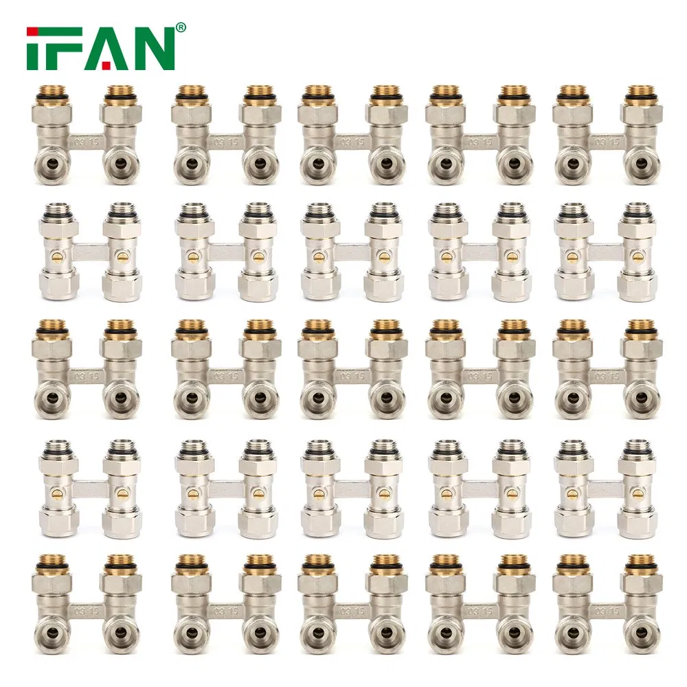 Ifan H Shape Valve Brass Type 1/2" 3/4" Plated Nickel Brass H Valve Straight Thermostatic Radiator Valve