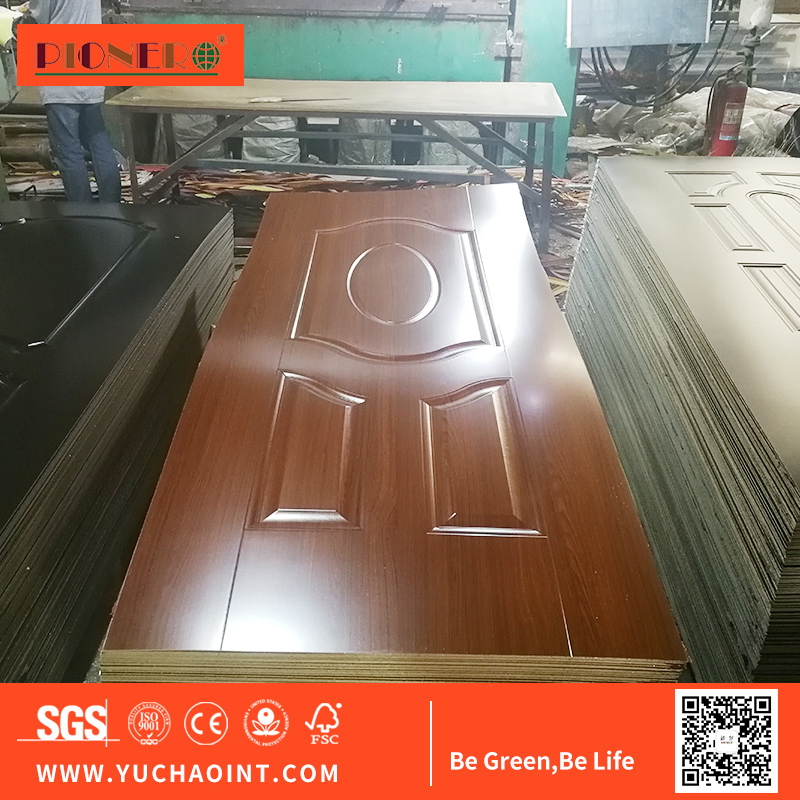 Factory Price Veneers Lamintated Molded HDF Door Skin Used Door