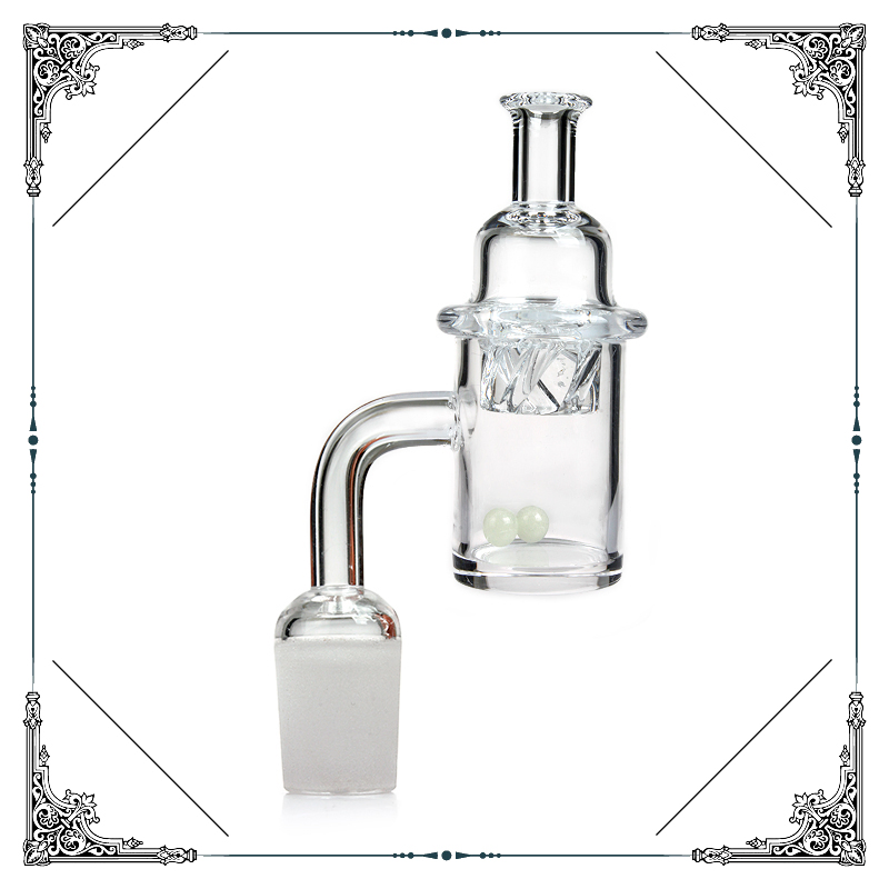 25mm Quartz Banger Helix Function Cap Oil Burner Pipe Smoking Glass Smoking Accessories