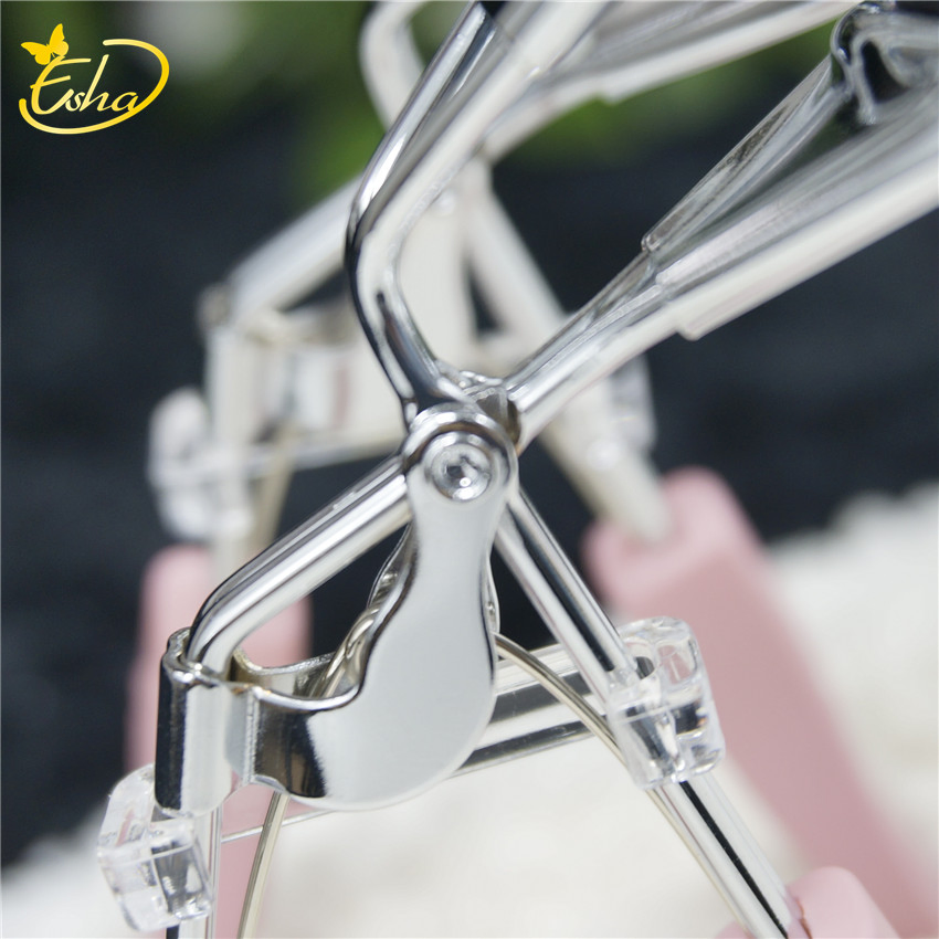 Beauty Mini Girls False Eye Lashes Makeup Tools Clip Pink Rubber Handle Eyebrow Eyelash Curler