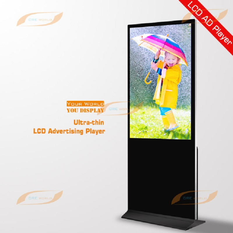 1080P Ultra-Thin HD LCD Floor Standing Digital Signage Kiosk