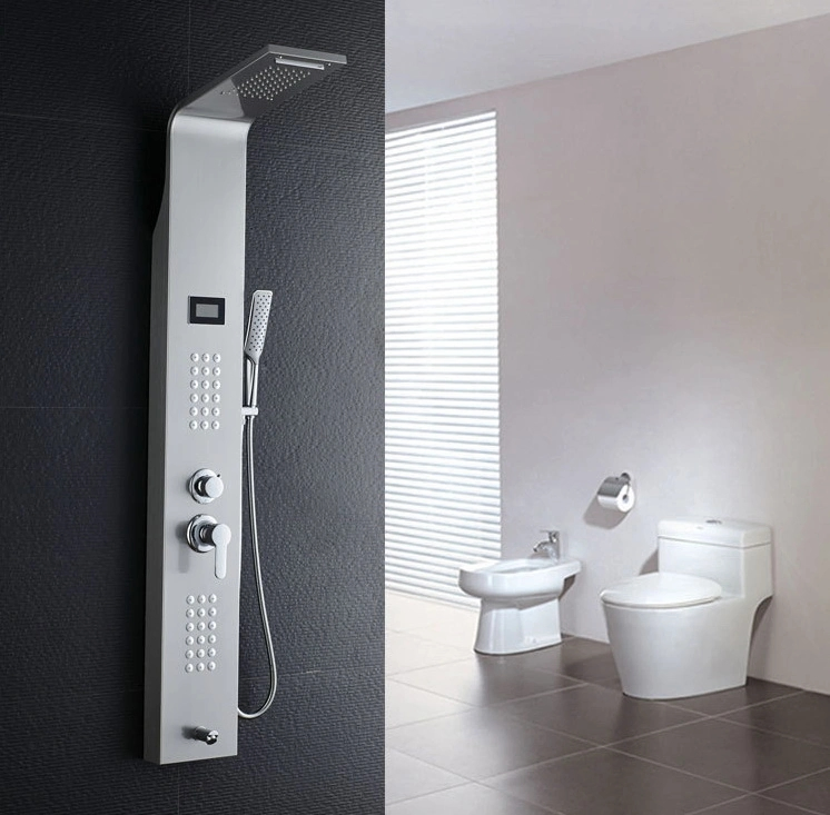 304 SUS Digital Temperature Display Screen Colorful Shower Panel