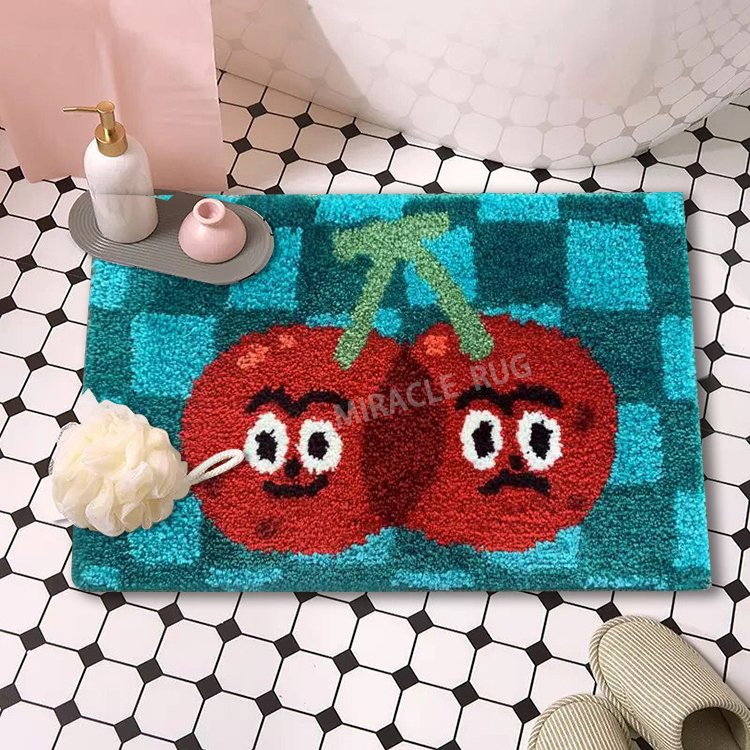 Bath Rugs Sets Absorb Water TPR Floor Mats Bathroom Extra Soft Luxury Bathroom Rugs Carpet Floor Non-Slip Bathtub Shower Mat