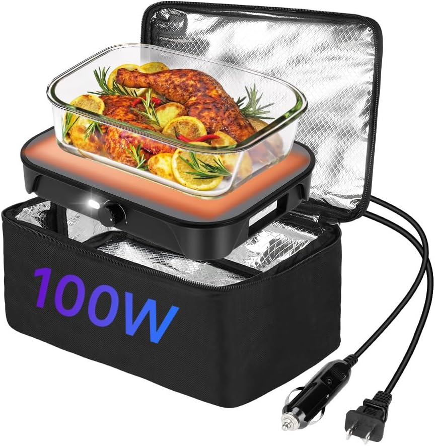 100W Compact Personal Microwave Oven Food Warmer for Quick Meal Heating