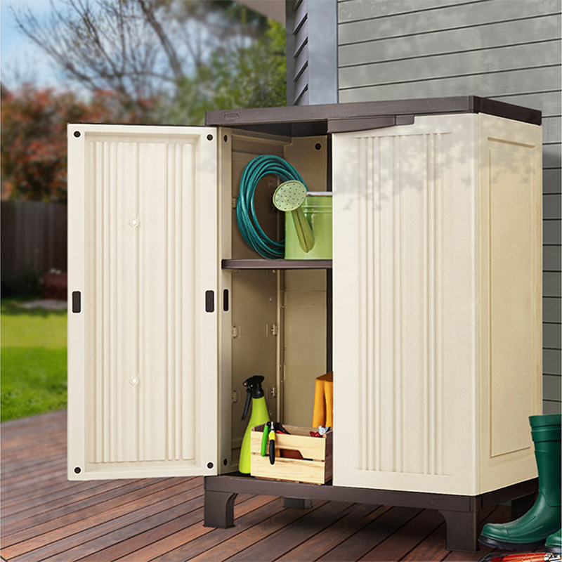 6063 Balcony Garden Rain Proof Tool Storage Cabinet Outdoor Aluminum Storage Cabinet