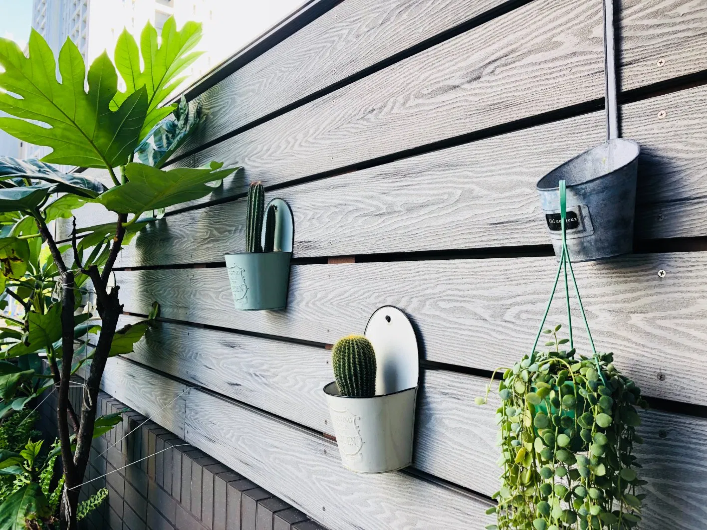 White Color WPC Decking Flooring