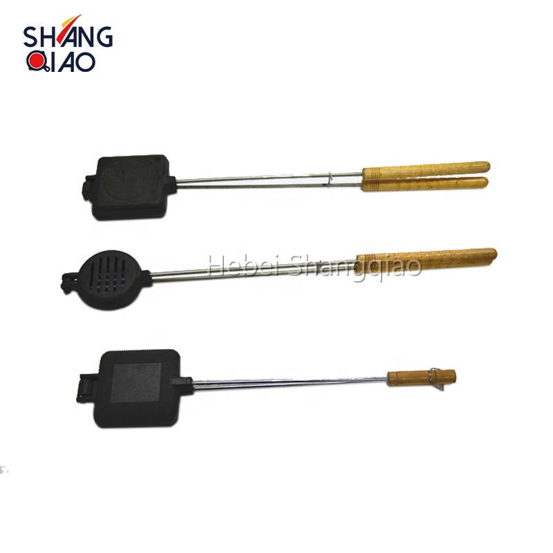 Чугунная вафельница для костра Single Jaffle Iron