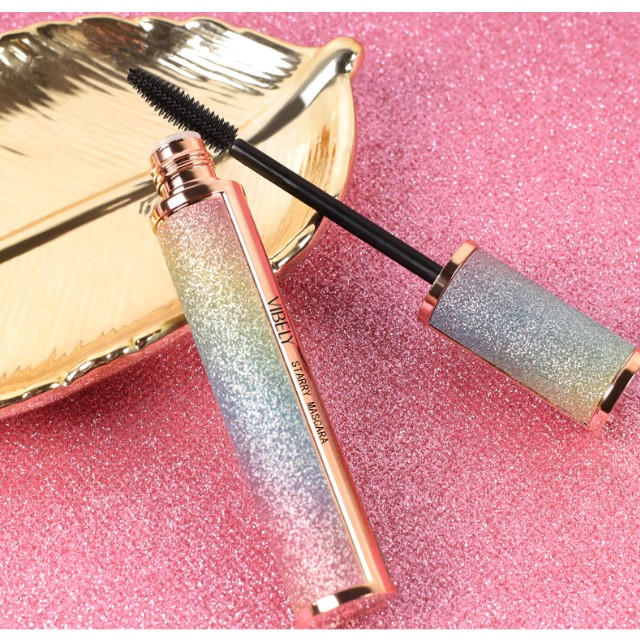 Non-Smudge Waterproof Lasting Curling Black Quick-Drying 4D Fiber Starry Mascara