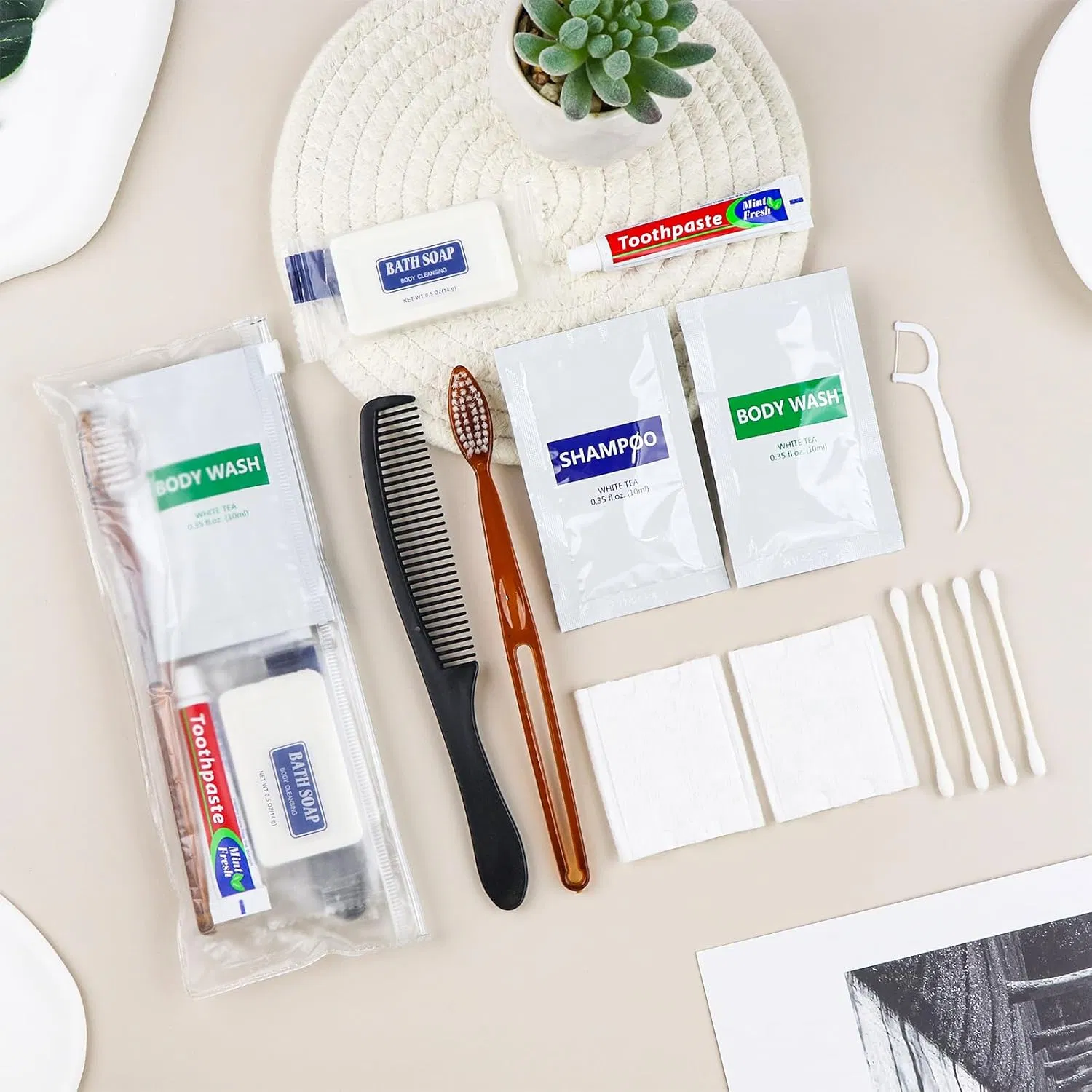 8 in 1 Travel Toiletry Set /Cosmetic Bag for Hotel