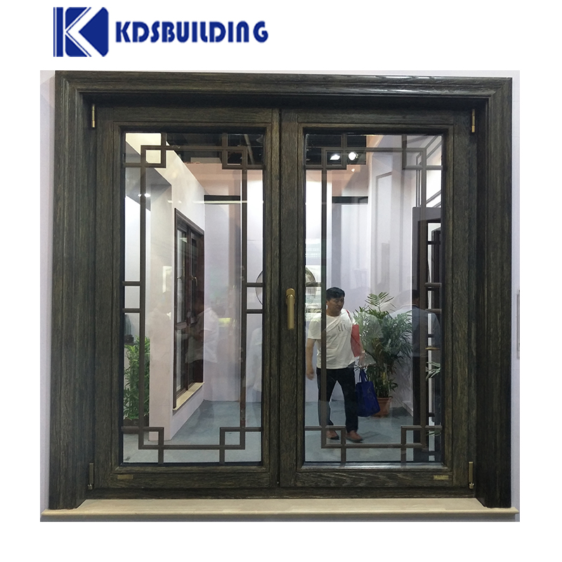 Kdsbuilding Solid Grill Design Red Oak Wooden Window