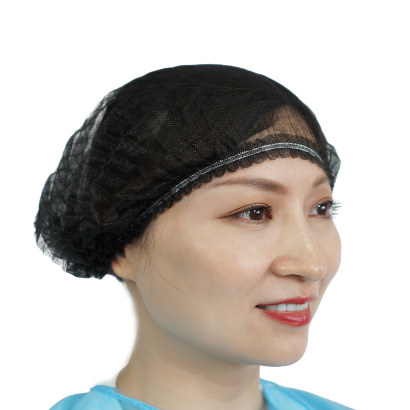 Safety and Protective Non Woven Clip Cap with Single or Double Elastic