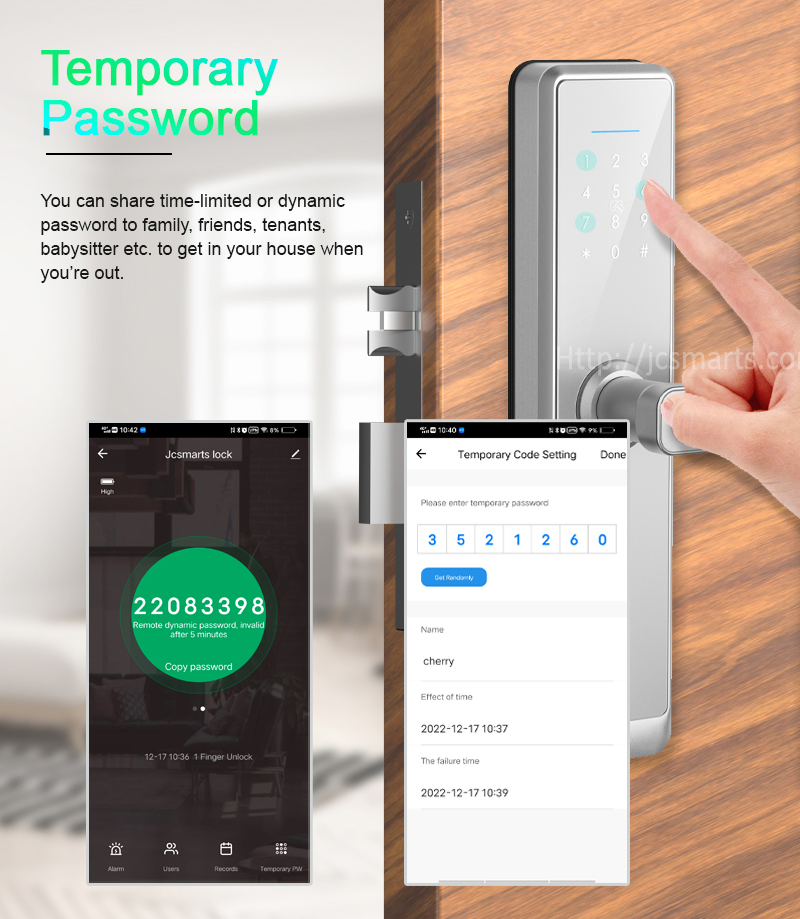 Wholesale Tuya WiFi Intelligent Smart Lock with 5050 Mortise on Wooden Door