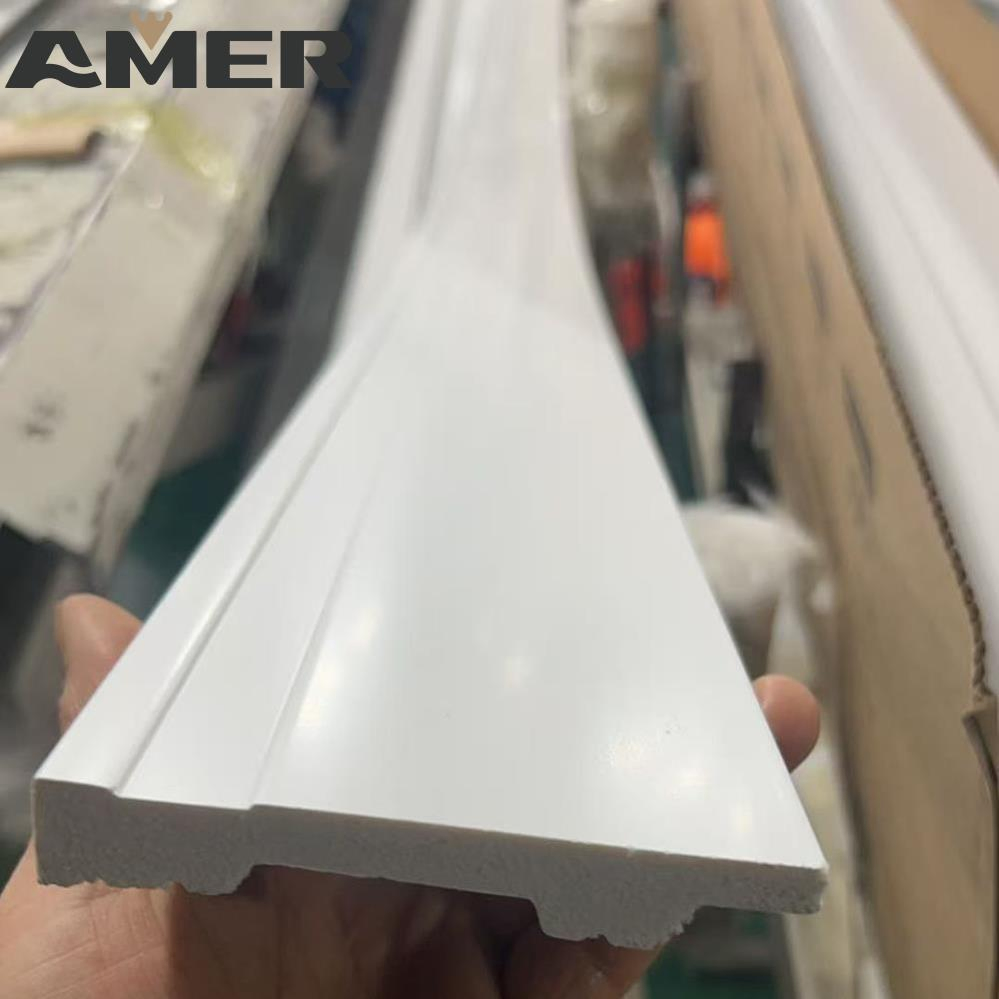 PS Skirting Board for Bedroom Modern Interior Wall Design Material Flooring Accessories