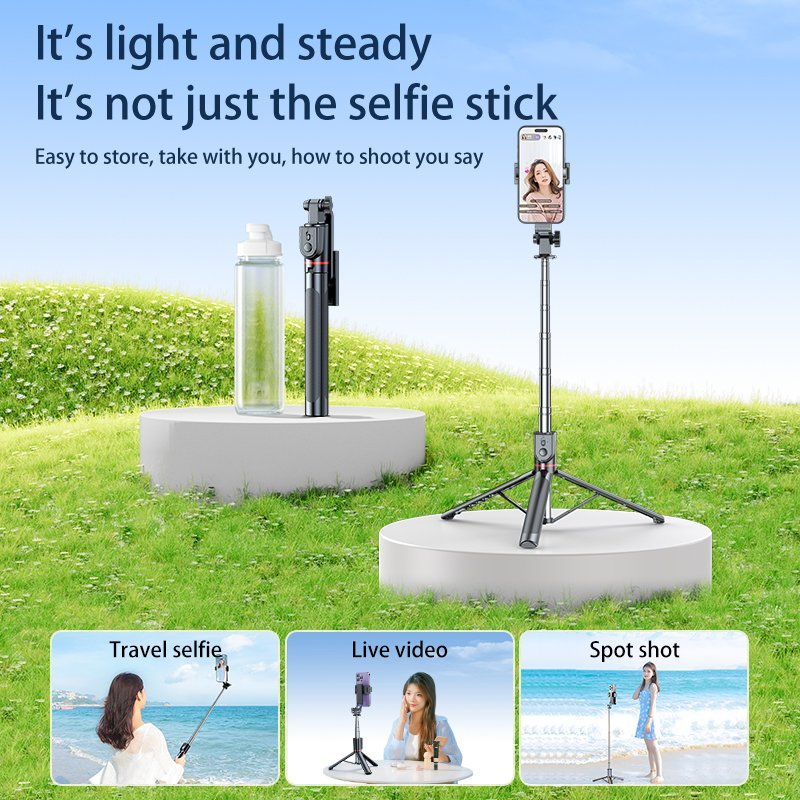Беспроводной штатив-селфи палка 3 в 1