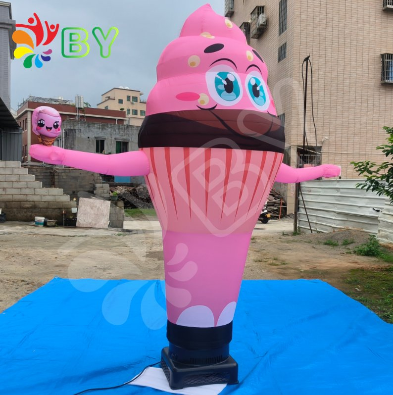 Boyan Quick Delivery Inflatable Air Man Dancer with Arrow for Ice Cream Store