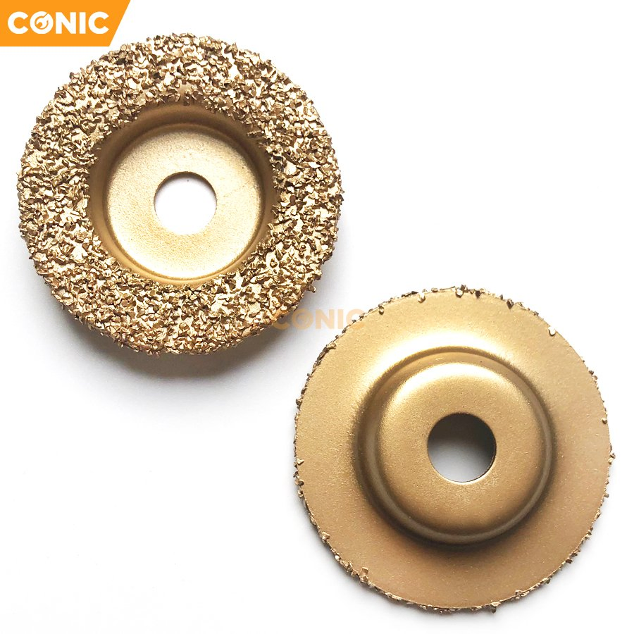 50mmx10mm Brazed Tungsten Carbide Grinding Wheel Abrasive Disc with Grit 23#