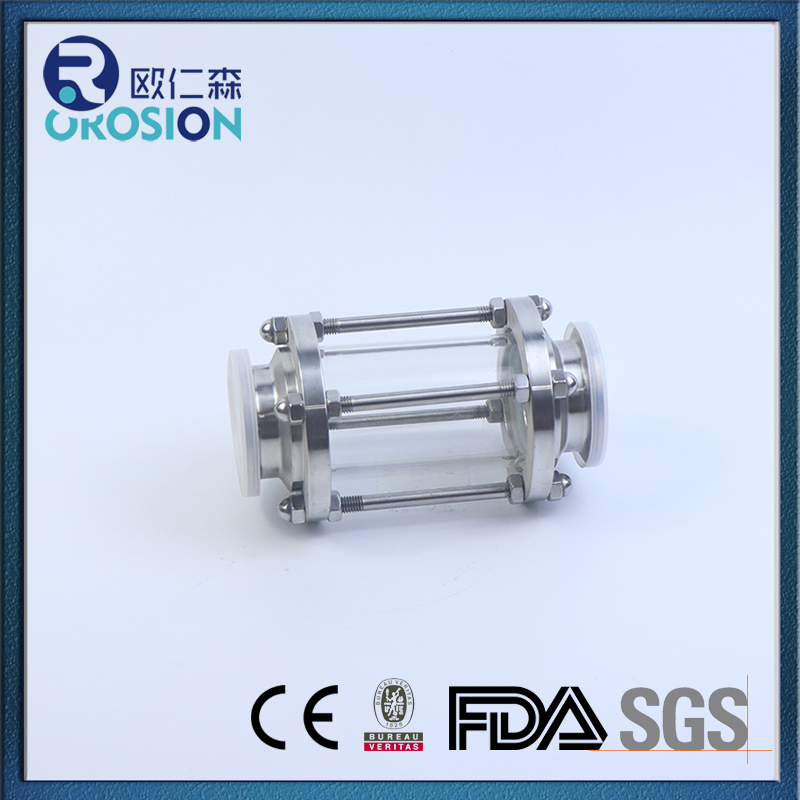 Stainless Steel 304 316L Tank Top Sight Glass/Inline Sight Glass