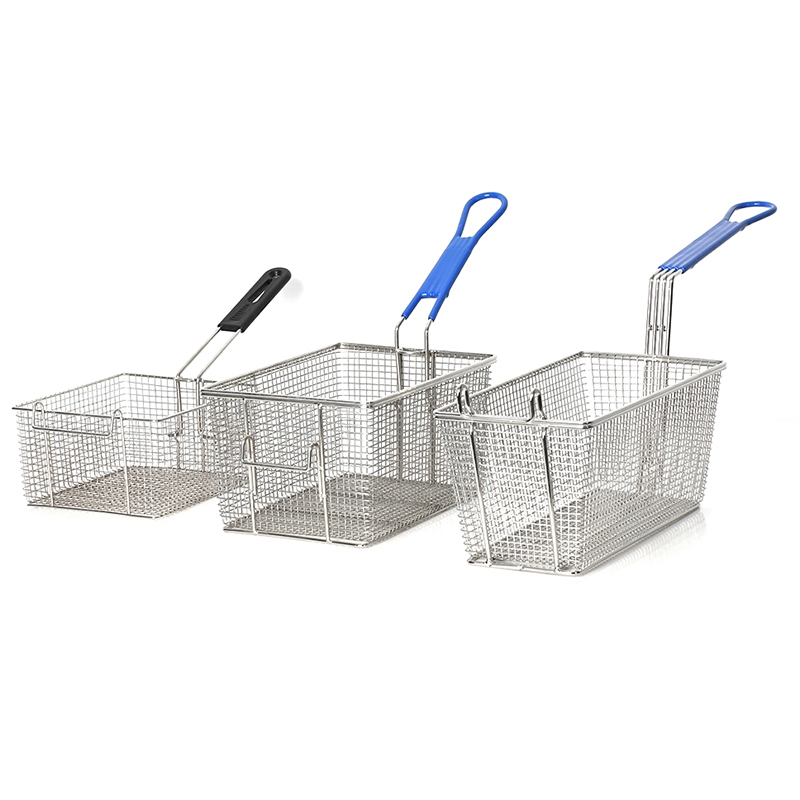 Kitchen Stainless Steel Strainer Wire Mesh French Fries Frying Basket