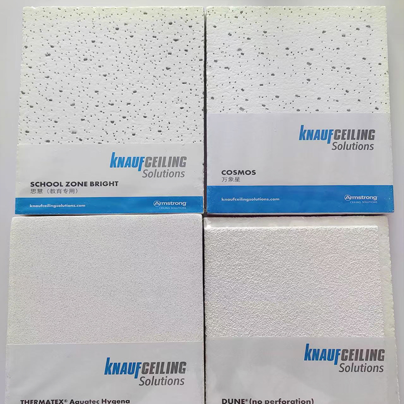 Modern Acoustic Board Sound-Absorbing Mineral Fiber Grid Ceiling Tile for Hospitals