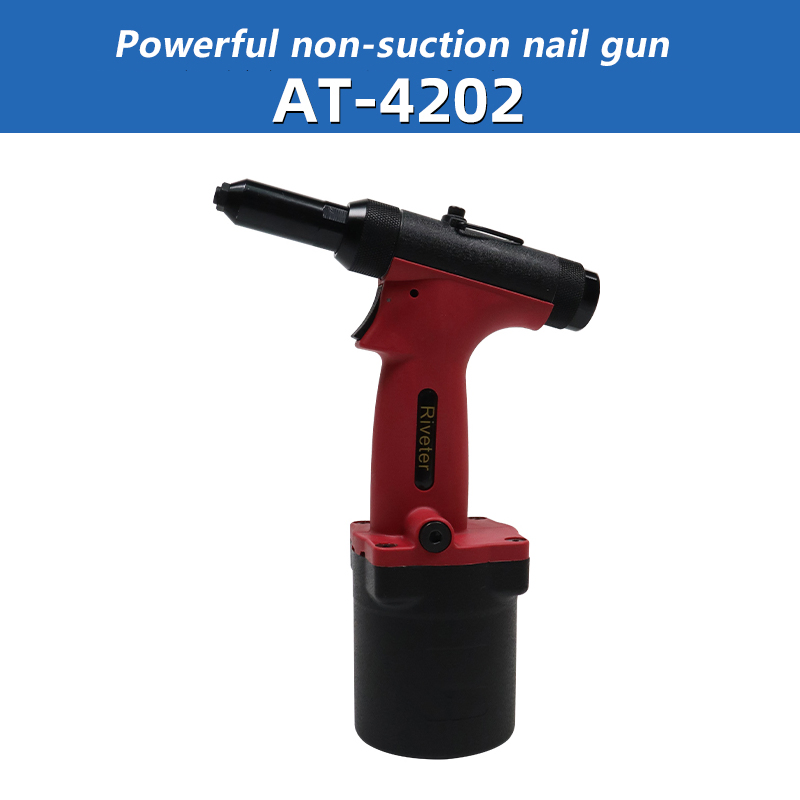 Professional Pneumatic Tools Self-Priming at-4202V 16mm Stroke Pneumatic Riveting Gun Nail Gun