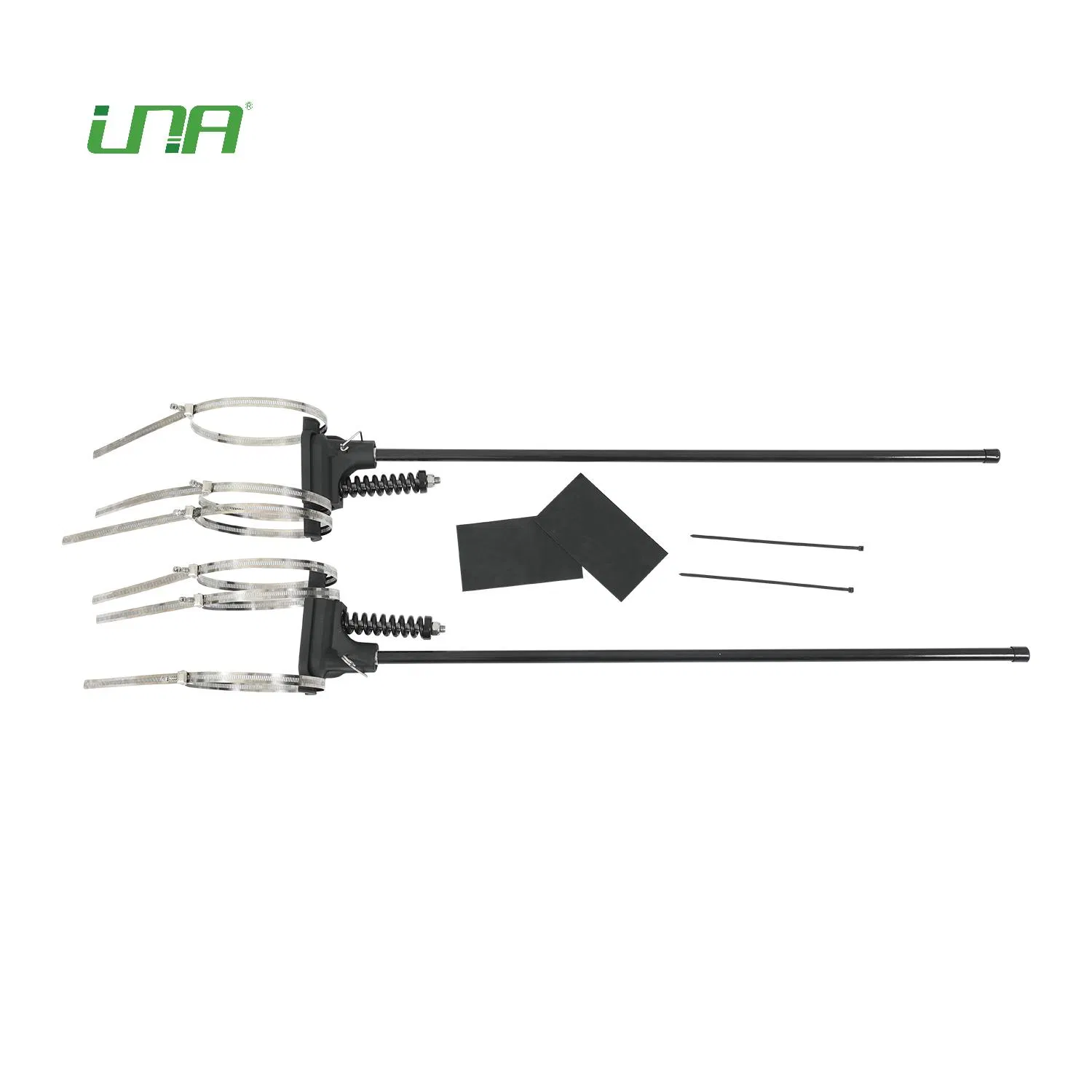 One-Side Ads Lamp Post Outdoor Promotion Light Pillar Spring-Loaded Banner Saver Set