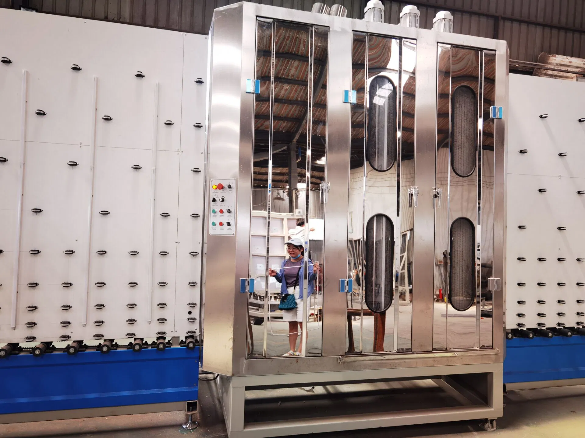 Nisen Lb2000 Vertical Glass Washing Machine to Produce Insulating Glass Cost Effective Cheap Good Quality High Efficiency