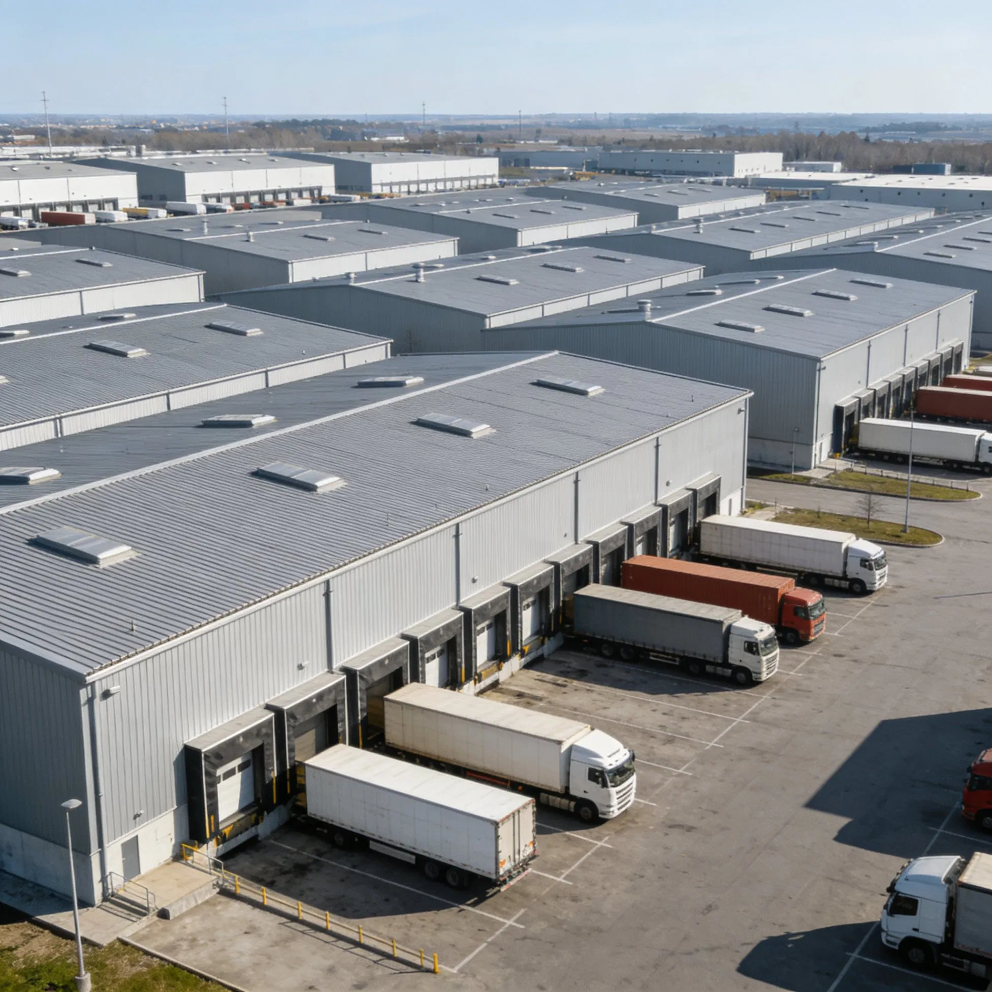 Clear Span Steel Building for Logistics in Middle East Region