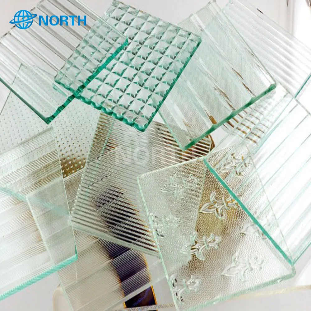 3-12mm Low Iron Float Glass Patterned Glass