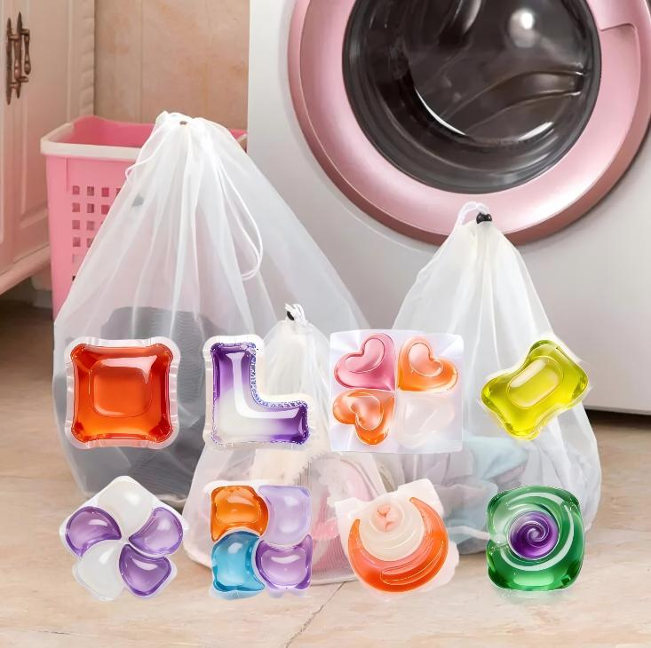 Laundry Powder Pods-Liquid Detergent Natural Scent Laundry Capsules Active Ingredients for Apparel
