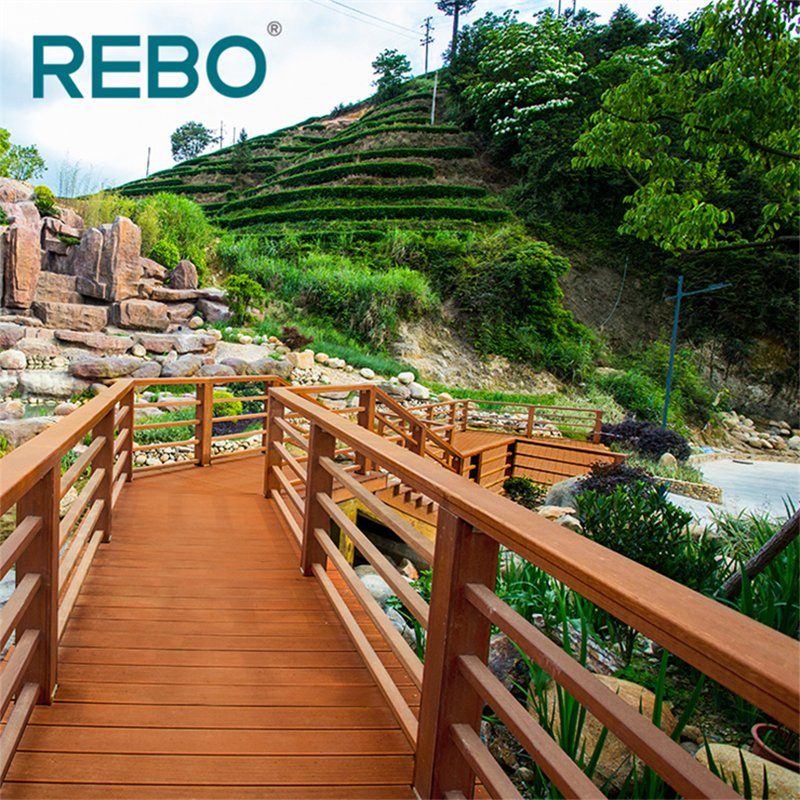 Popular Bamboo Composite Garden Floor Decking Tiles Board