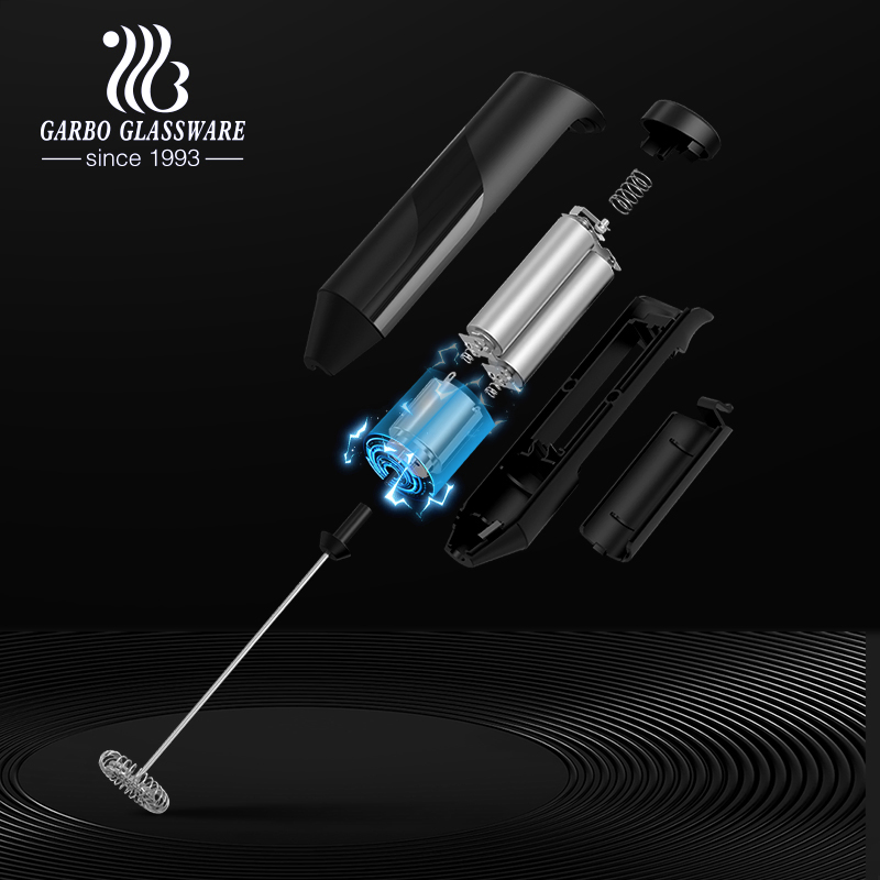 Stocked Battery Electric Automatic Egg Whisk Handheld Milk Frother Foam Maker for Whisk Coffee