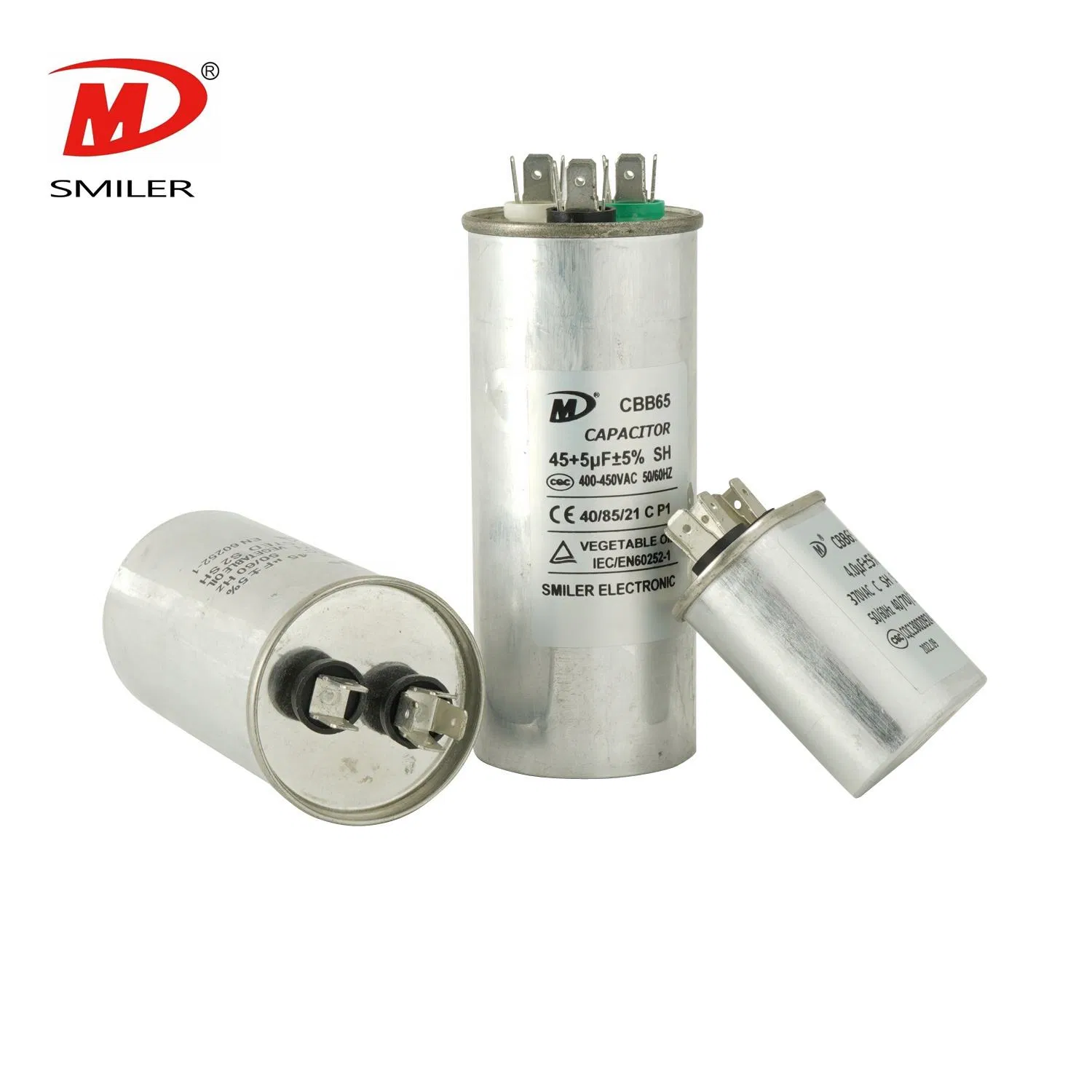 Capacitors AC Motor Run Capacitor Starting Capacitor Air Conditioner Parts Cbb65 50 Microfarad 60 Microfarad