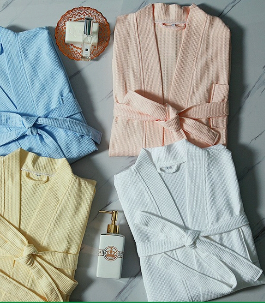 100% Cotton Hotel SPA Flannel Bathrobe
