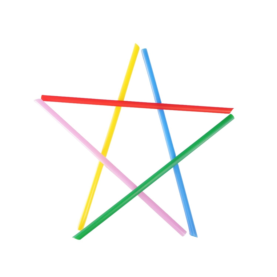 Portable OEM Custom Colored Disposable Eco Friendly Plastic Drinking Straight Straw