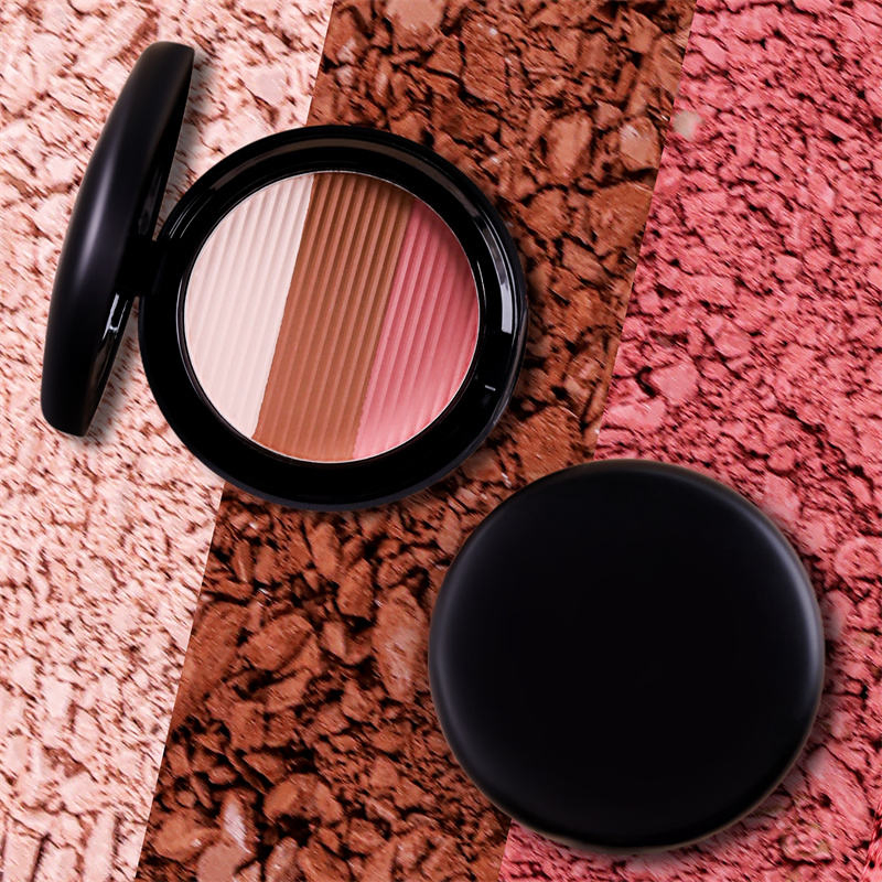 Tyo7 Wholesale Full Coverage Contouring Foundation Private Label Vegan Pressed Highlight Blush Powder
