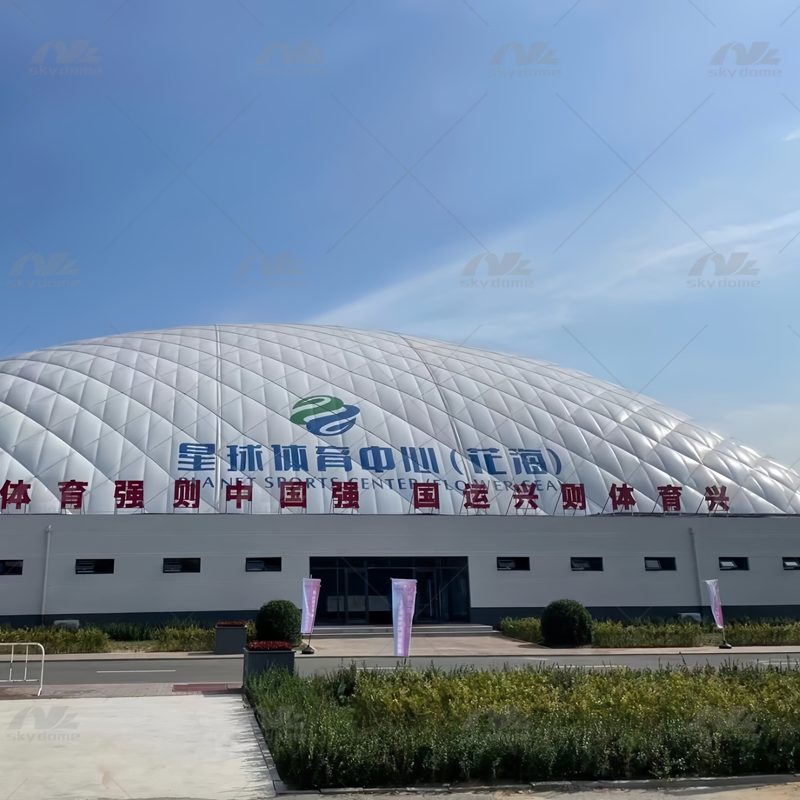 Inflatable Air Supported Membrane Domes for Sports Center