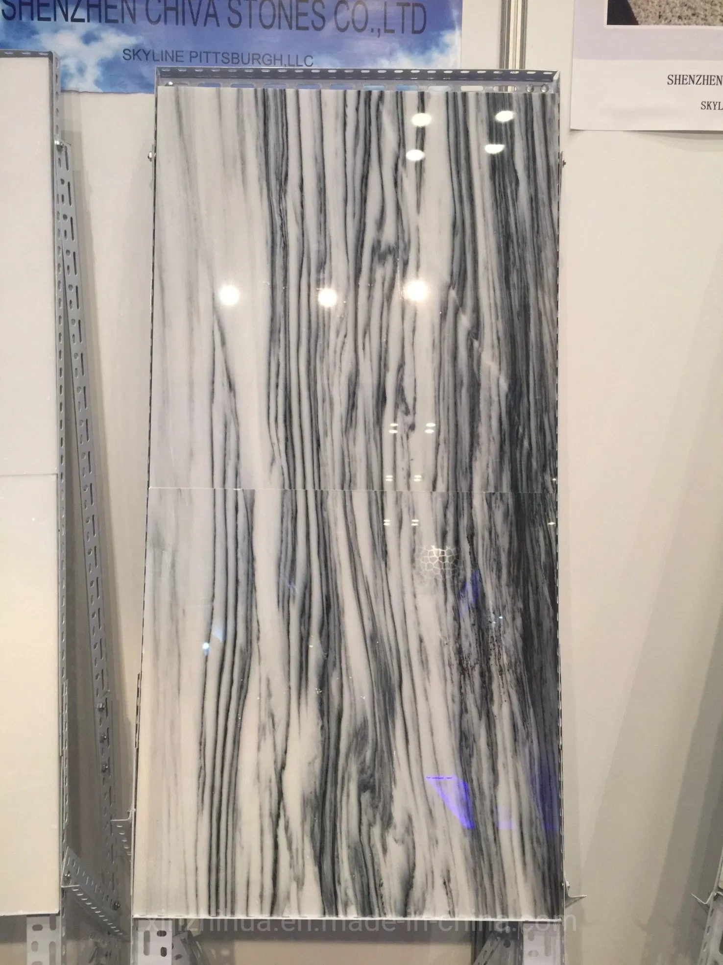 Luxury Hotel Decoration Slab Price Veins Stone Palissandro Blue Marble