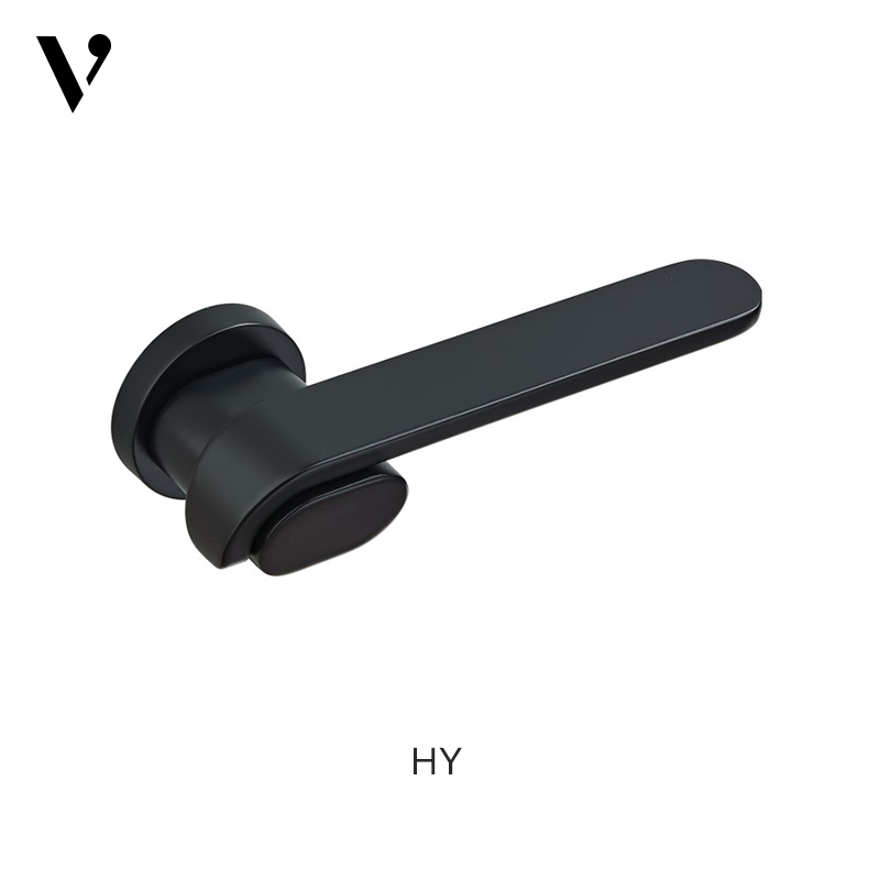 2022 Newest Popular Simple Design Modern Zinc Alloy Front Door Lever Handle on Rosette