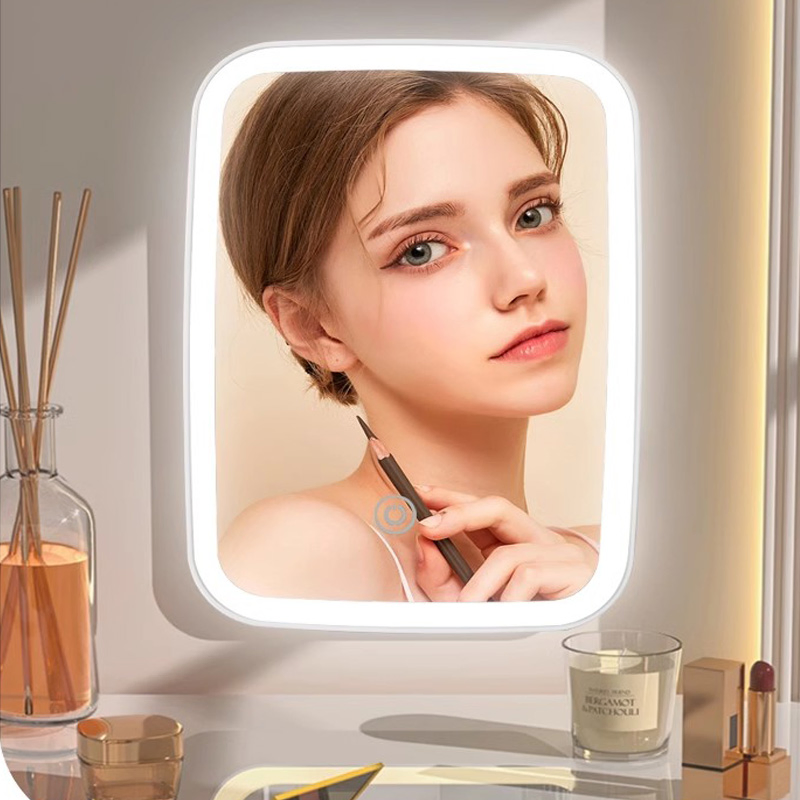Cosmetic Desktop Light Vanity Mirrors with Dimmer LED Smart Makeup Mirror