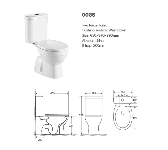 Bathroom Toilet Wc, Close Coupled Toilet, Two Piece Toilet, Sanitarias, Sanitary Ware