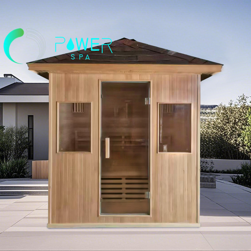 Сухая сауна для улицы на 4 человека, хемлок