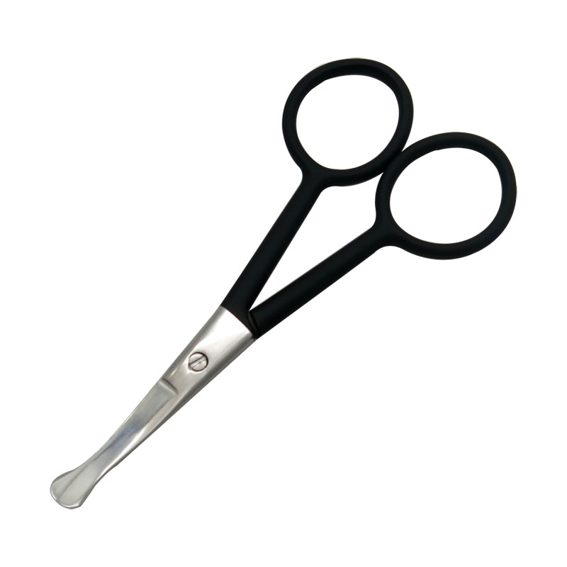3.5mm Thickness 4inch S/S with Color Grip Beauty Eyebrow Manicure Cuticle Nail Scissors
