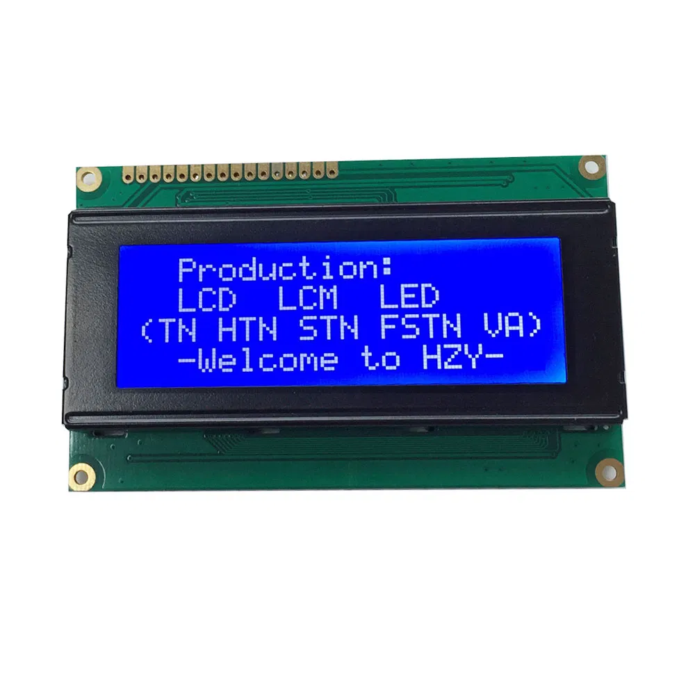 Support English Cyrille Font Table 2004 COB Module 20X4 Character LCD Display
