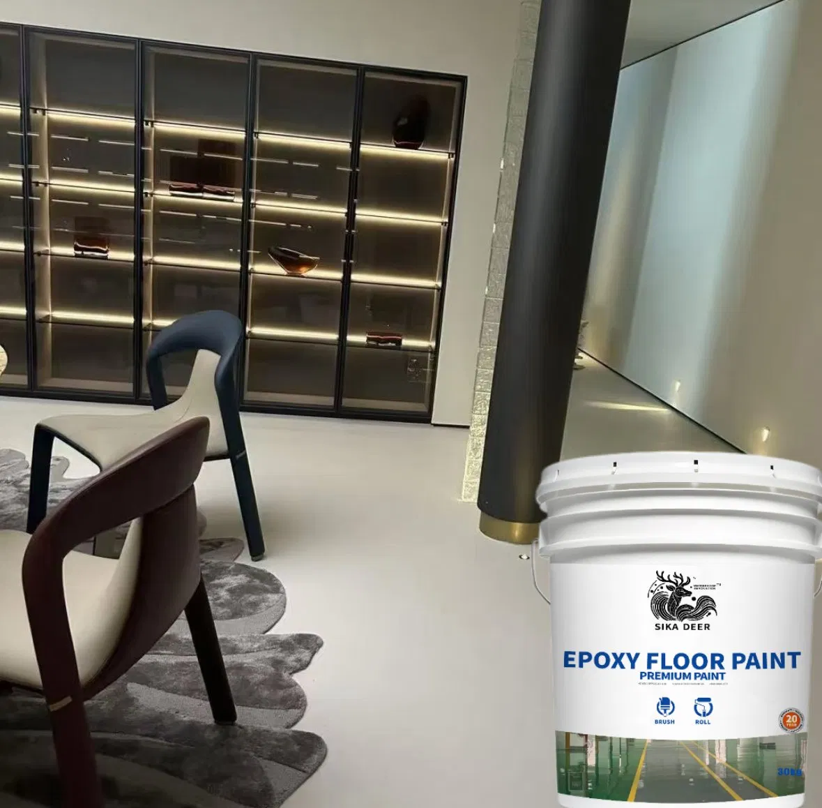 Epoxy Floor Paint Coating for Floor Protection with Mold Resistance and Oil Resistance
