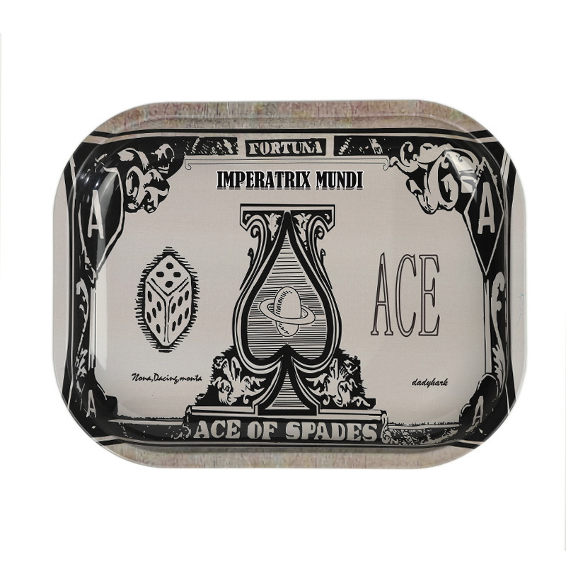 420 High Creative Pattern Metal Colorful T2 Ashtray for Tobacco Rolling Paper